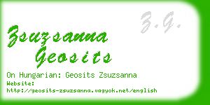 zsuzsanna geosits business card